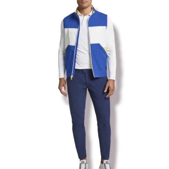 Peter Millar Sailing Vest in Nautilus Blue Multi Stripes Size 2XL - Picture 11 of 12